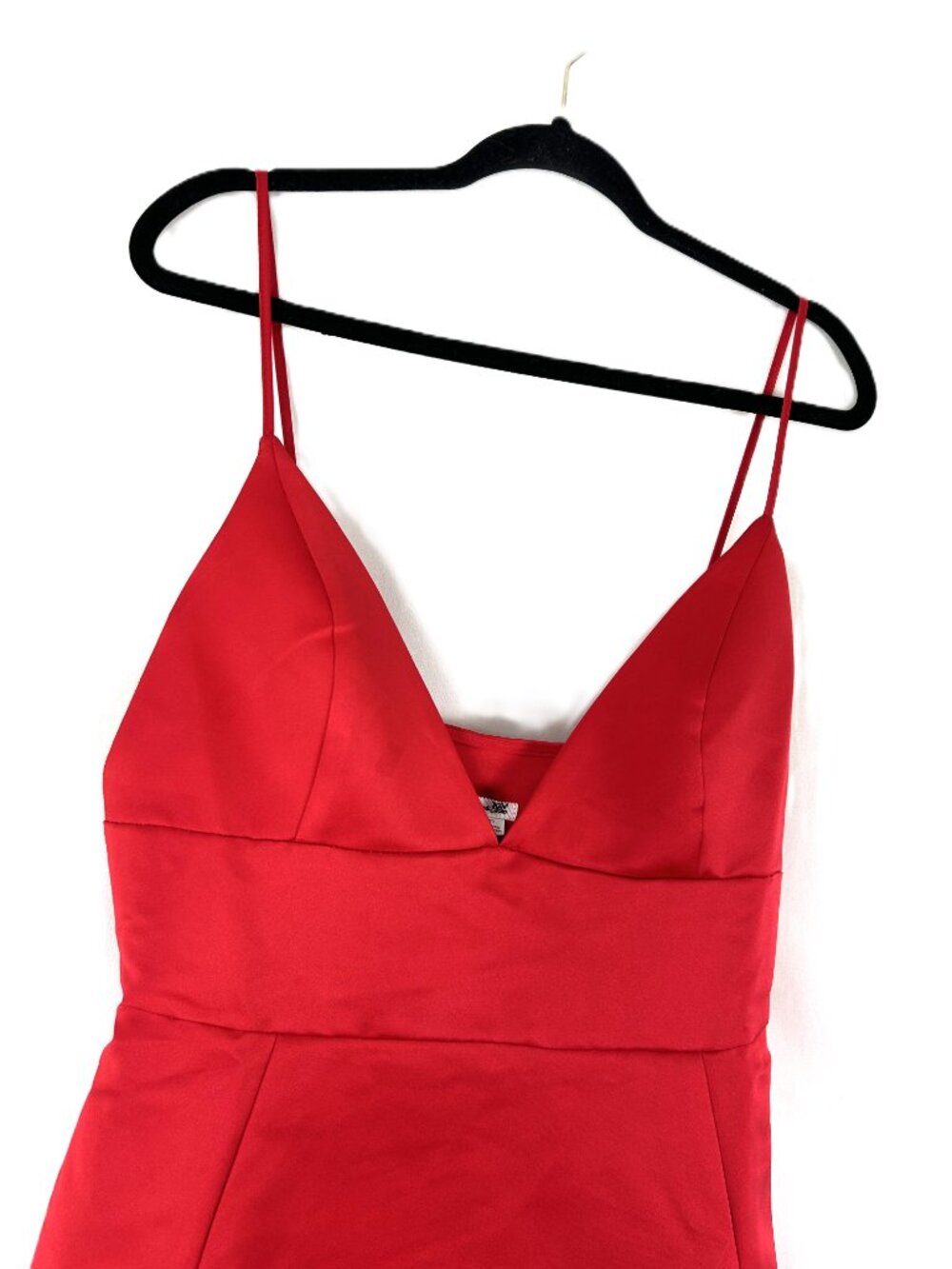 KIMCHI BLUE Petit Fours Fit-And-Flare Satin Mini Dress in Red XL NWT - Picture 2 of 6